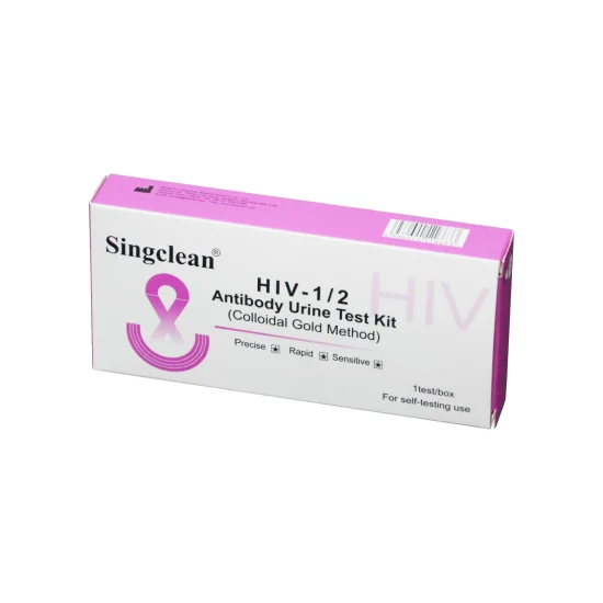 on-Site Drug Testing One-Step Operation Singclean Rapid HIV Test Kit