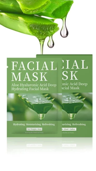 Wholesale Face Care Cosmetics Aloe Hyaluronic Acid Deep Hydrating Facial Mask